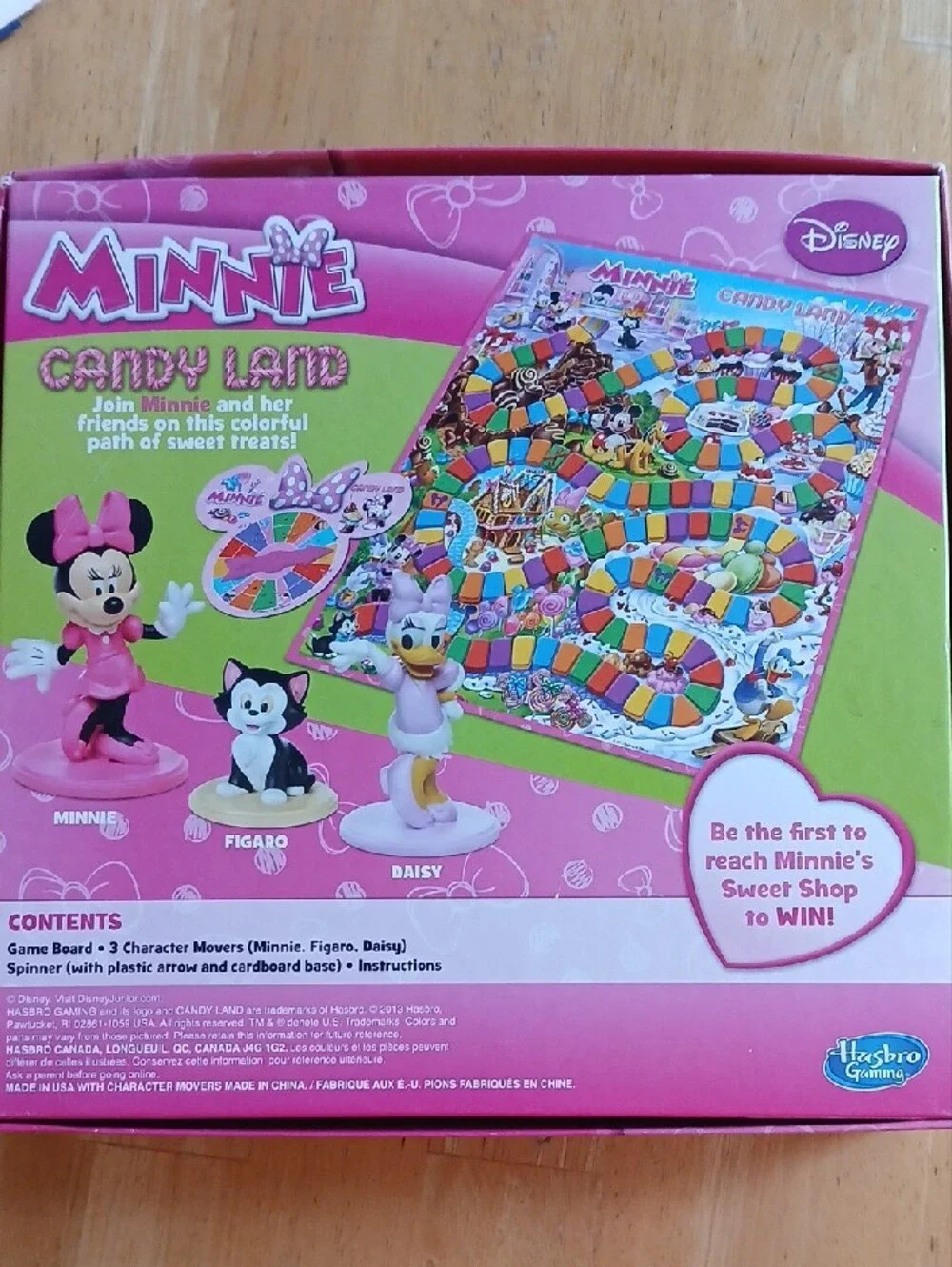 Disney Minnie Candy Land Board Game - Pink, Purple, Blue